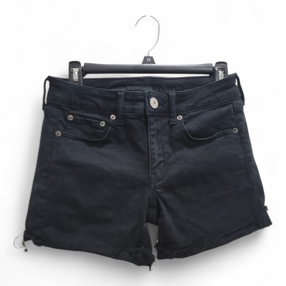 American Eagle Outfitters Next Level Strerch Black Denim Women's Midi